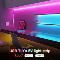Tira LED COB RGB Inalámbrica Con Control WiFi Y USB Para Habitación 576leds/m Compatible Con Tuya Smartlife Cambio De Color Tira LED Inteligente Para Sala De Estar - details 0
