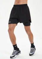 Shorts De Entrenamiento Para Hombre 2 En 1 Con Bolsillos Sudadera Secado Rápido Transpirable Para Correr Maratón Y Fitness - details 12
