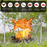 Grill BBQ Eléctrico Asador Rotisserie Acero Inoxidable SP-S40 Accesorios De Barbacoa Para Cerdo Cordero Pollo Y Oveja Uso Al Aire Libre - details 13