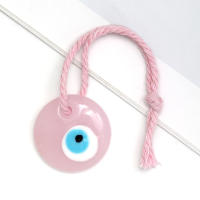 Lucky Eye Glass Drop Aceite Turco Mal De Ojo Colgante De Corazón De Mano De Fatima Para Puerta De Cuerda Tejida Joyería Para Hombres Y Mujeres Llavero De Moda - details 27
