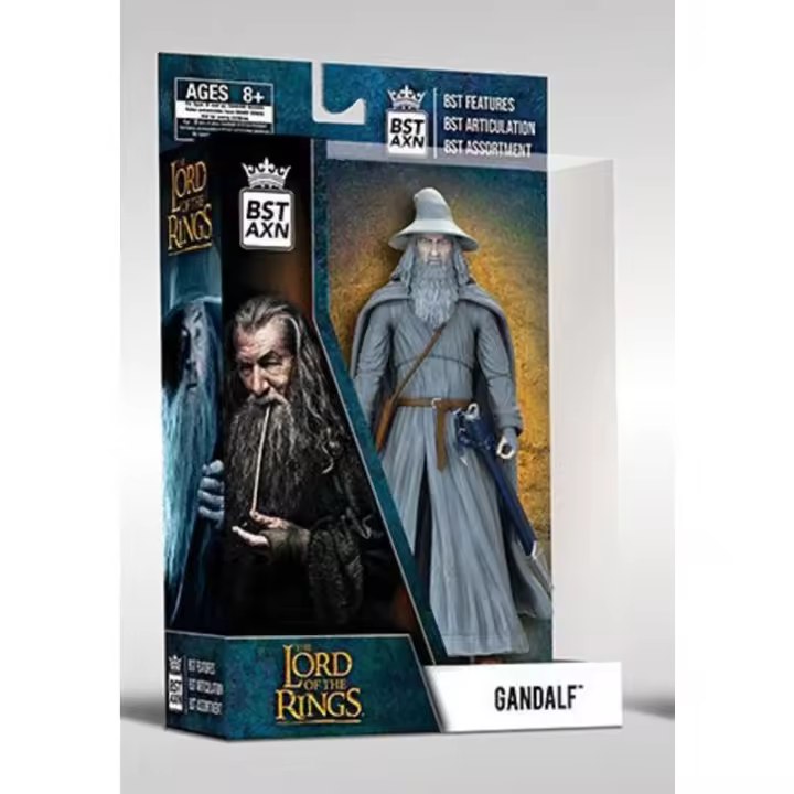 Figura de Acción BST AXN Gandalf LOTR El Señor de los Anillos 13cm Articulable Regalos Coleccionismo Regalos Coleccionista - 1
