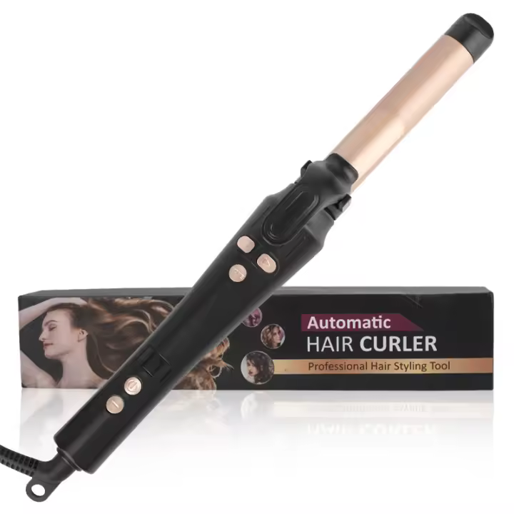 Rizador de pelo giratorio automático, Control inteligente de temperatura, cuidado del cabello recubierto de cerámica - 1