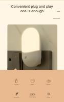 Luz Nocturna LED Mini Con Interruptor De Encendido Automático Protección Para Los Ojos Ideal Para Dormitorio Y Cocina - details 1