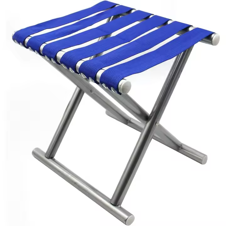 PLUSHOME Mini Taburete Acampa Silla Plegable para Pesca Portatil para Acampar Pesca Senderismo Picnic Jardín y Playa 32X32CM - 1
