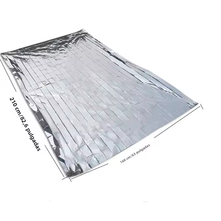 Manta De Rescate Emergencia Exterior Molle Kit De Primeros Auxilios Militar Bushcraft Sobrevivencia Aislante Térmica Cubierta De Aluminio - 1