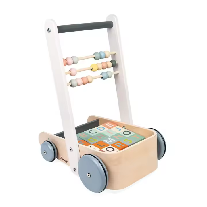 Janod Carrito Dulce Capullo Con Bloques Abc - 1