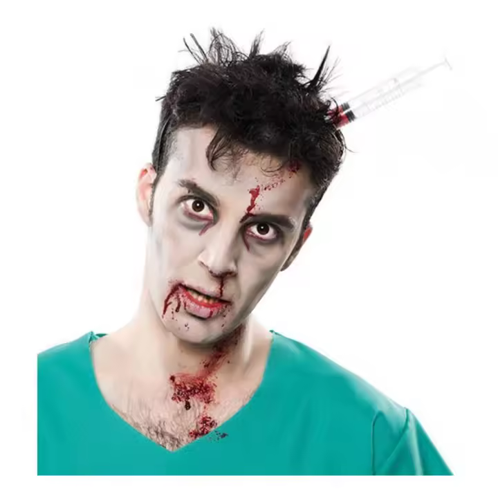 Eurocarnavales Diadema con Jeringuilla inyectada - 1