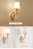 Lámpara De Pared De Vidrio Moderna Con Interruptor De Hilo Para Decoración De Sala De Estar Y Dormitorio Soporte E14 Luz LED Para Interiores - details 5