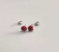 Pendientes de Plata de Ley Mariquita Roja para Bebé y Niña - Joyería Infantil de 40ycuatro - details 1