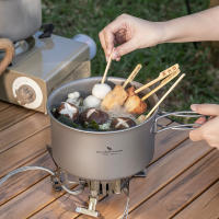 Set De Cocina Portátil Boundless Voyage De Titanio Ligero Para Expediciones Senderismo Picnics Pesca Vaso De Cocina Para Camping - details 7