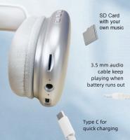 Cascos Auriculares Inalámbricos de Bluetooth 5.3 con Sonido Estéreo y Bass Potente Batería de Larga Duración, Cascos Supraaurales de Diadema Giratorio y Extensible - details 9