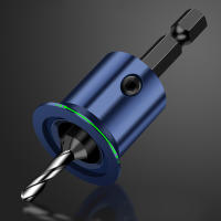1Pc Herramienta De Carpintería Con Punta De Carburo Y Perforador Taperado Con Parada De Profundidad Ajustable Para Manija Hexagonal - details 3