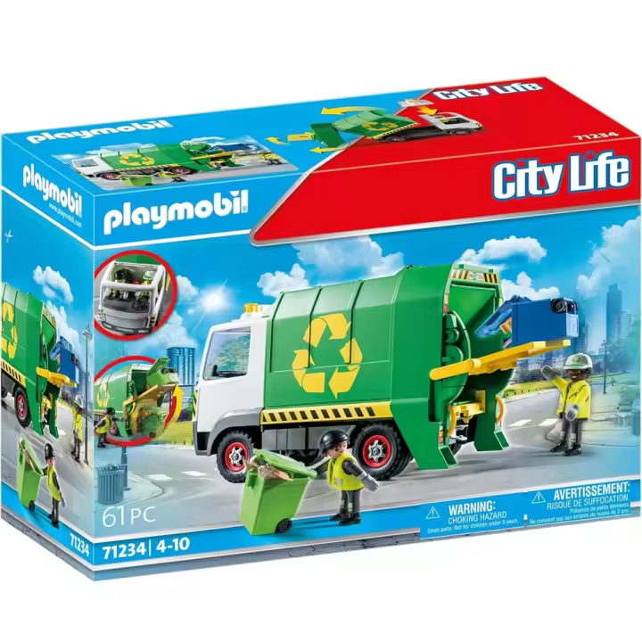 PLAYMOBIL - CAMIÓN DE RECICLAJE, 71234, TIENDA CON LICENCIA OFICIAL - 1