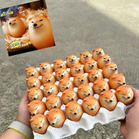 Decoración Creativa De Escritorio En Forma De Huevo De Shiba Inu PVC Juguete Único Para Oficinas Y Hogares Regalos Divertidos - details 2