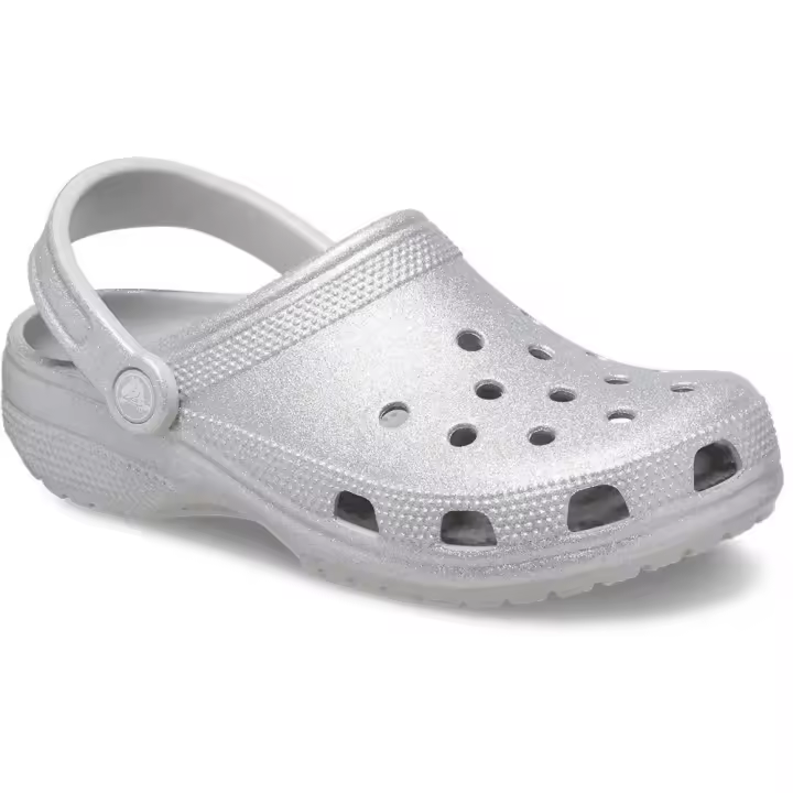 Calzado hombre Zuecos Crocs Zuecos Classic Glitter Plateado - 1