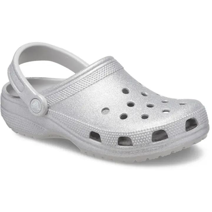 Calzado hombre Zuecos Crocs Zuecos Classic Glitter Plateado - 1