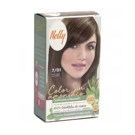 NELLY COLOR SIN AMONIACO 7/01 RUBIO CENIZA - 1