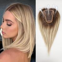 Extensiones De Cabello Humano 100% Remy Ash Gris Marrón 12 Pulgadas Recto Con Base De Encaje Para Mujeres Piezas De Cabello - details 10