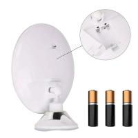 Espejo De Maquillaje Con Lente De 10x Flexible Y Luz LED Pantalla Táctil Portátil Para Vestir Pilas Secas Incluidas - details 12