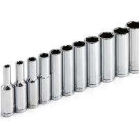 Juego De Llaves Inglesas De Crono Profundo 6 Puntos Métricas 11 Piezas 1/4 Pulgada 4 Mm a 14 Mm Grado Profesional - details 0