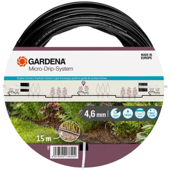 Tubo con Goteros Gardena de 4,6 Mm (3/16") - 15 M - 1