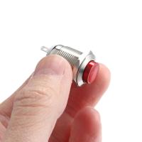 Botón De Presión Multicolor Impermeable 12mm Para Motor De Coche 250V Metal Rojo Y Azul Inicio Interruptor De Poder PC - details 2