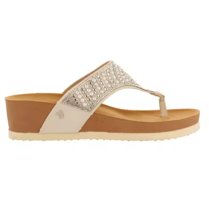 Chancla cuña Gioseppo para mujer bodmin color blanco - 1