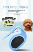 Cepillo De Aseo Para Perros Y Gatos Herramienta De Desenredado Con Cuchilla Para Eliminación De Pelo Plástico Material Tamaño Único - details 0