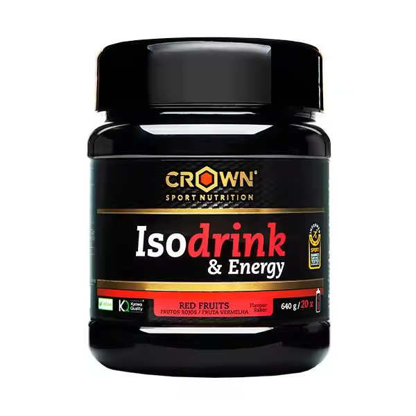 Crown Sport Nutrition - Isodrink & Energy 640g - Bebida Isotónica -  Sabor: Frutos rojos - 1