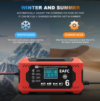 Cargador De Batería Para Coche 6A 12V Dispositivo De Recarga Inteligente Para Baterías De Plomo-Acido Con Pantalla LCD Para Coches Y Motocicletas - details 4