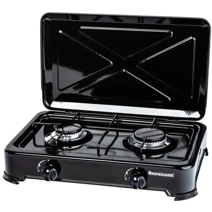 Ravanson K-02TB hob Negro Countertop Gas 2 zone(s) - 1