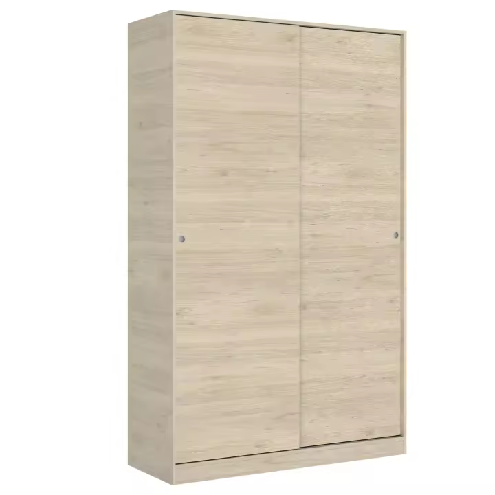 Armario 2 Puertas Correderas 120 Natural 204x120x50 Dekit - 1