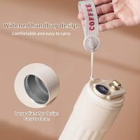 Taza de café con pantalla de temperatura, termo inteligente para café con pantalla LED de 450 ml, termo de viaje portátil de 15 oz con tapa a prueba de fugas, mantiene caliente o frío - details 3