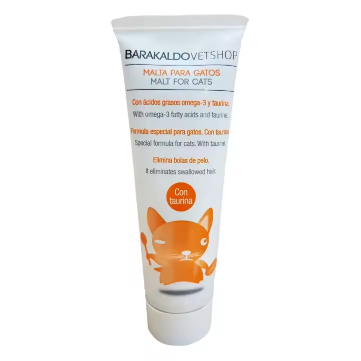 Malta para Gatos | Alimento ideal para eliminar las bolas de pelo y agilizar el tránsito intestinal | 1 unid. x 100 gr | BARAKALDO VET+SHOP - 1