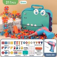Juego De Juguetes Para Niños Herramientas Eléctricas Taladro De Dinosaurio Juego De Construcción 3D Educativo Para Niños Juguetes De Juego Pretendido Con Tornillos Y Pernos - details 7
