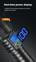 Linterna LED Super Potente Recargable USB Torcha Brillante Ultra 10000mAh Impermeable Con Batería Luz De Trabajo Para Camping Y Patrulla - details 12