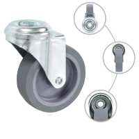 vidaXL Ruedas giratorias con agujero pasador 4 unidades 75 mm - details 1