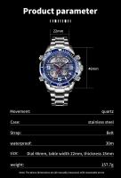 Reloj Deportivo De Lujo Para Hombre FOXBOX Dual Display Analógico-Digital Acero Inoxidable Impermeable Con Caja Reloj De Pulsera Quartzo - details 1