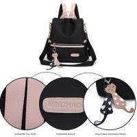 Mochila Casual Para Mujer Impermeable De Nylon Multifuncional Con Gran Capacidad Y Antirrobo Estilo Escolar Bolso De Hombro - details 7