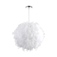 Lámpara De Pluma Moderna LED Blanco Para Decoración De Habitación Y Sala De Exposiciones Iluminación Simple Con Cordon Pendente - details 6