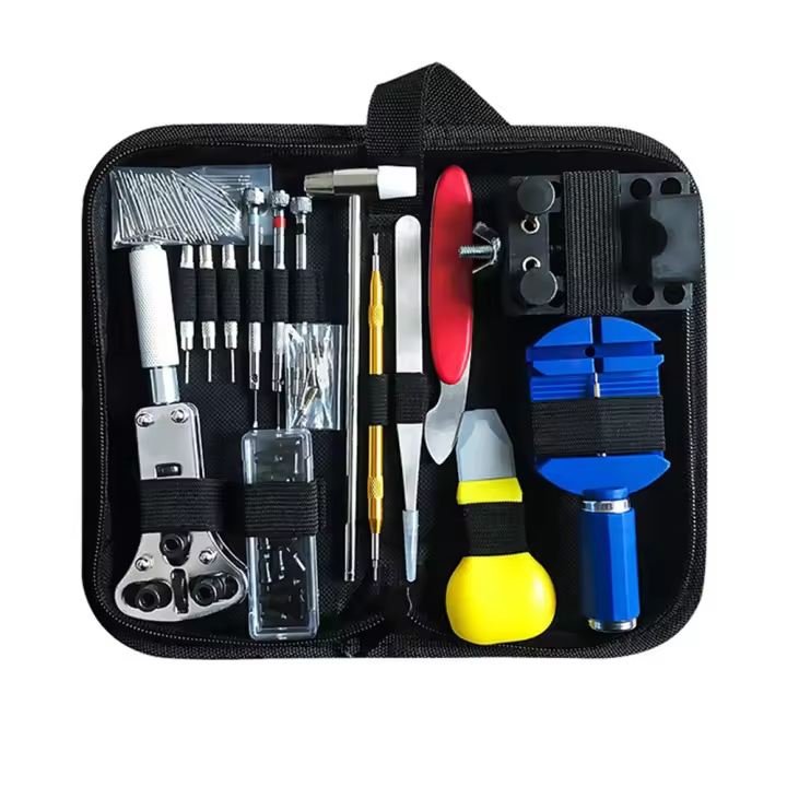 Kit Profesional De Reparación De Relojes 147 Piezas Herramientas Para Cambio De Batería Y Abertura De Cajas De Relojes Herramienta Metalmecánica Para El Hogar - 1