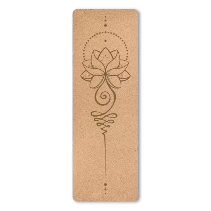 Ecologica Esterilla Yoga Antideslizante - Colchoneta Yoga de Corcho Natural, Incluye Correa de Hombro y Bolsa de Transporte,Para Yoga y Pilates,Esterilla Deporte - Yoga Mat 183 x 61CM - 1