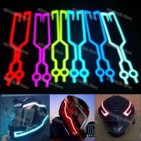 Pegatina Reflector LED Fría Para Casco De Motocicleta Y Ciclismo Adhesiva Impermeable Decorativa Para Mujeres Y Hombres - details 1