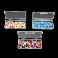 Juego De Cajas De Almacenamiento Rectangular De Plástico Transparente Y Portátil Con Tapa Abatible Para Manualidades Multifuncionales - details 6