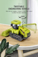 Juguete De Modelos De Maquinaria De Ingeniería Para Niños Autobús De Jardín Simulación Tractor De Agricultor Con Acción Retroactiva Regalo De Cumpleaños Para Niño - details 2