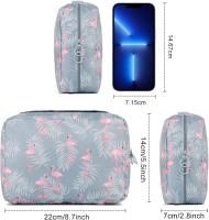 Neceser de viaje colgante, neceser de flamenco, neceser portátil para mujer, neceser de gran capacidad, perfecto - details 1