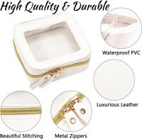Mini bolsa de maquillaje transparente para bolso, bolsa organizadora de viaje para cosméticos a prueba de agua con cremallera. - details 2