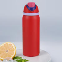 Termo Doble Capa De Acero Inoxidable 24/32oz Con Manija Termo Aislado Espacial Kettle Taza Deportiva Botella De Agua Tumbler - details 25