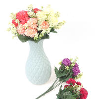 Bouquet De 1 Vaso De Hiedra Artificial Con 5 Cabezas De Algodón Decoración De Hogar Y Boda Falsa Lujo Para Interior Y Exterior - details 12