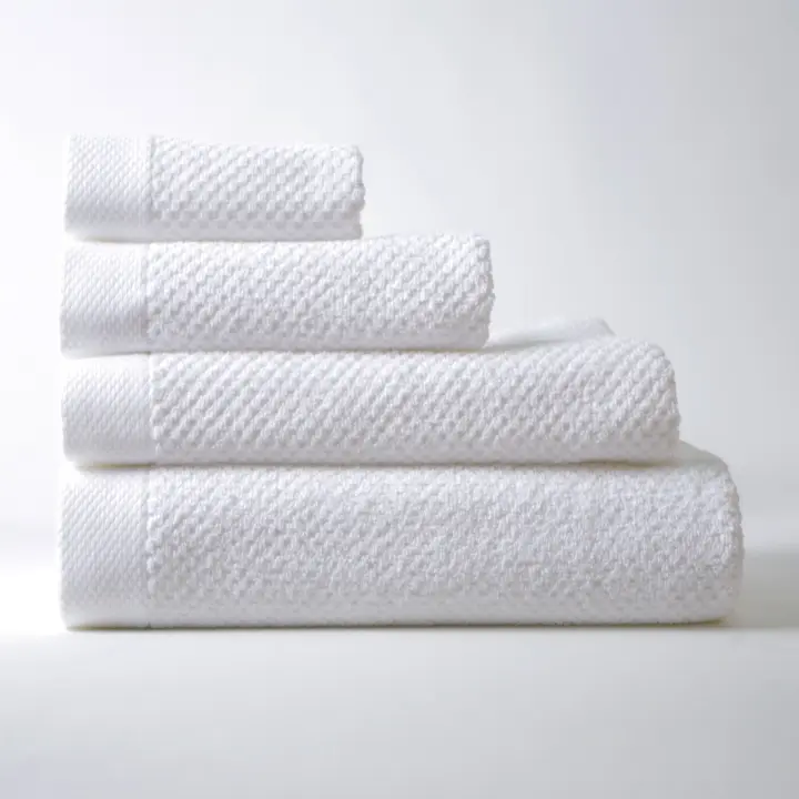 10XDIEZ Toalla algodón 2 cabos bee wafle beig - Toallas absorbentes y suaves para baño - 1